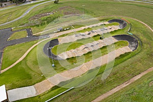 Aerial photo of BMX track