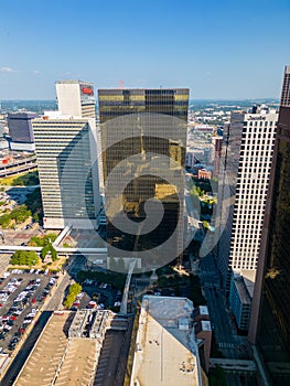 Aerial photo Bryan Tower Downtown Dallas Texas