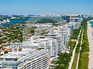 Aerial photo condominiums on Surfside Beach Florida