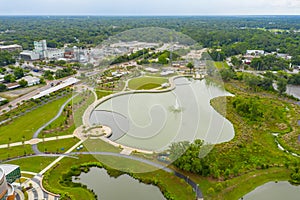 Aerial photo Depot Park Gainesville FL