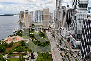 Aerial photo Downtown Miami Bayfront Park