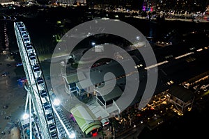 Aerial photo Downtown Miami Bayside photo