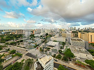 Aerial photo Downtown Miami government buildings