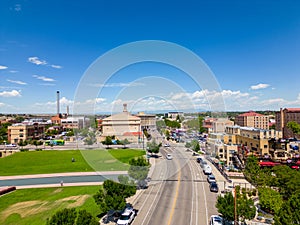 Aerial photo Downtown Pueblo Colorado
