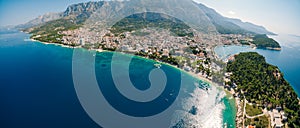 Aerial Photo drone Makarska, Croatia