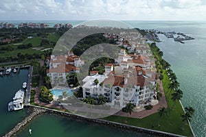 Aerial photo Fisher Island