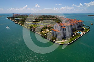 Aerial photo Fisher Island