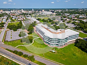 Aerial photo FPL Florida Power and Light building Pensacola Florida