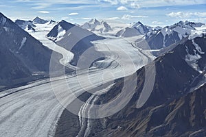 Aerial photo glacier