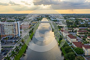 Aerial photo of the Glades Canal Miami FL photo