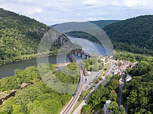 Aerial Photo Of Harpers Ferry