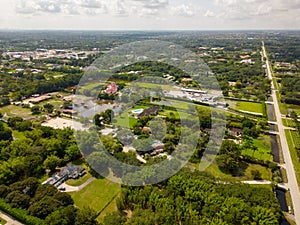 Aerial photo of heavy flooding in Southwest Ranches Davie FL photo