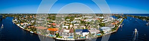 Aerial photo of Hillsboro Florida residential neighborhood homes