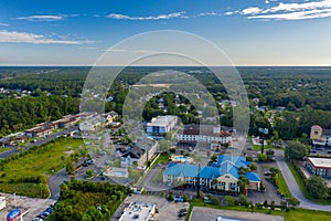 Aerial photo hotels in Kingsland GA USA