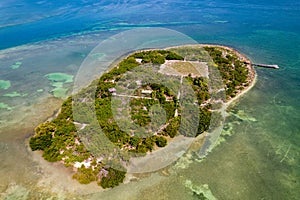 Aerial photo Indian Key Historic State Park Florida Keys