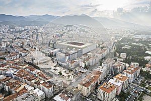 Aerial photo of izmir with drone during daytime