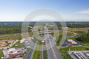 Aerial photo of Kingsland GA USA