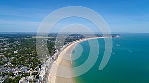 Aerial photo of La Baule Escoublac beach photo