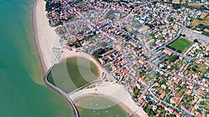 Aerial photo of La Bernerie en Retz