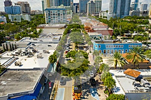 Aerial photo Las Olas Boulevard Downtown