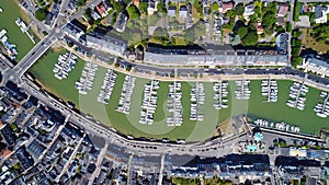 Aerial photo of Le Pouliguen port in Loire Atlantique