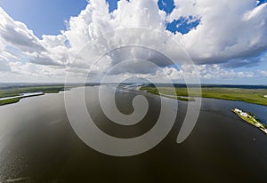 Aerial photo Matlacha Pass Aquatic Preserve Florida USA