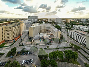 Aerial photo Miami Dade detention Center building Downtown Miami photo