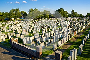 Aerial photo Montefiore Cemetery Jenkintown PA