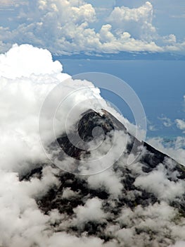 Aerial photo of Mount Mayon (Volcano)