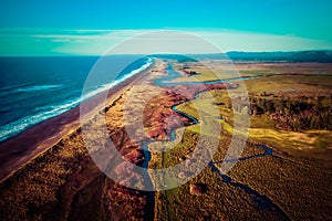 Aerial photo of New River, Oregon