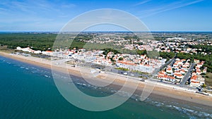 Aerial photo of Notre-Dame de Monts in Vendee