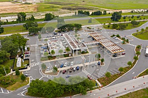 Aerial photo Okahumpka Service Plaza Florida Turnpike