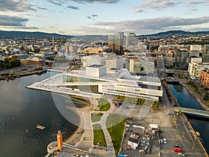 Aerial photo Oslo Opera House Norway
