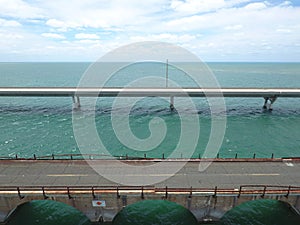 Aerial photo of the Overseas Highway