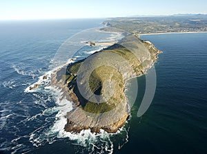 Aerial photo of Plettenberg Bay in the Garden Route