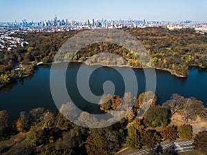 Aerial photo of Prospect park