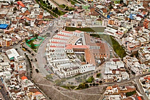 Aerial photo of Quito, Ecuador