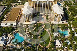 Aerial photo Ritz Carlton Hotel Key Biscayne Miami Florida USA photo