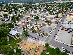 Aerial photo Salida Colorado USA photo