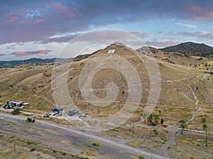 Aerial photo Salida Mountain Colorado USA