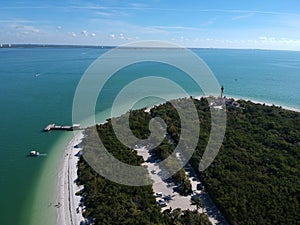 Aerial photo Sanibel beach