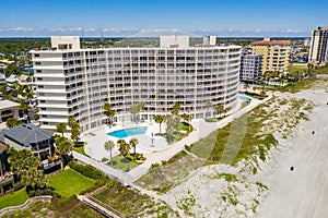Aerial photo Seascape Condominiums Jacksonville Beach FL
