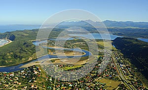 Aerial photo of Sedgefield, Garden Route, South Africa