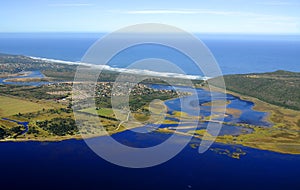 Aerial photo of Sedgefield, Garden Route, South Africa