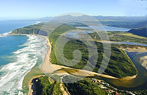 Aerial photo of Sedgefield, Garden Route, South Africa