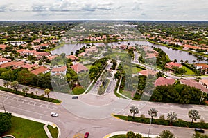 Aerial photo of single family homes in Cooper City neighborhoods