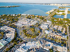 Aerial photo St Armands Circle Sarasota FL photo