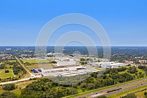 Aerial photo Tampa Pepsico soft drink plant distribution center Florida Pepsi Cola photo