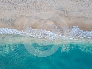 Aerial photo of tropical beach
