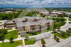 Aerial photo UCF College of Health Professions and Sciences building